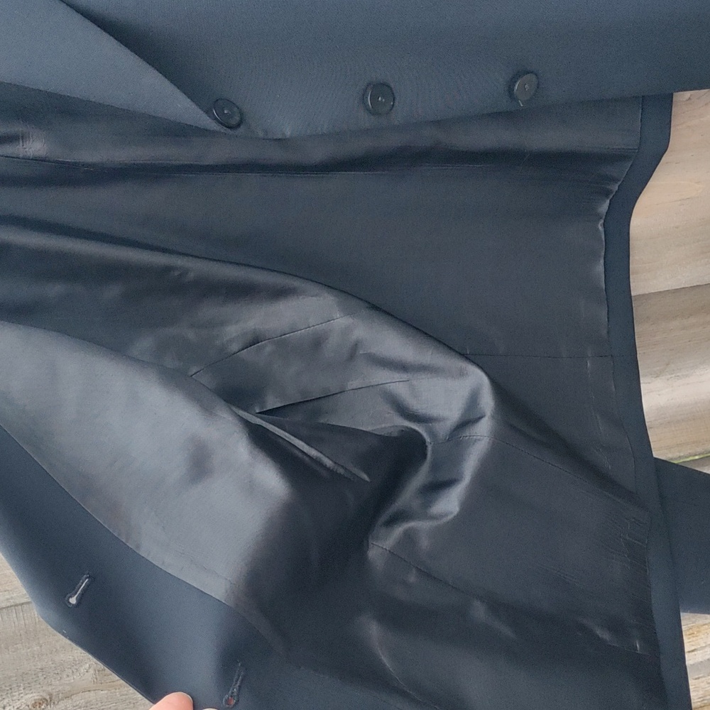 Pendleton Black Wool Blend Long Button Front Blaz… - image 3